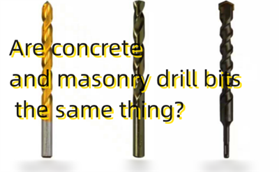 콘크리트 및 벽돌 드릴 비트가 동일합니까?
